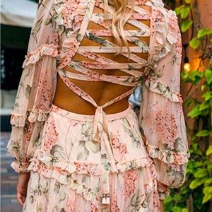 Floral Dreams Cross Back Mini Dress